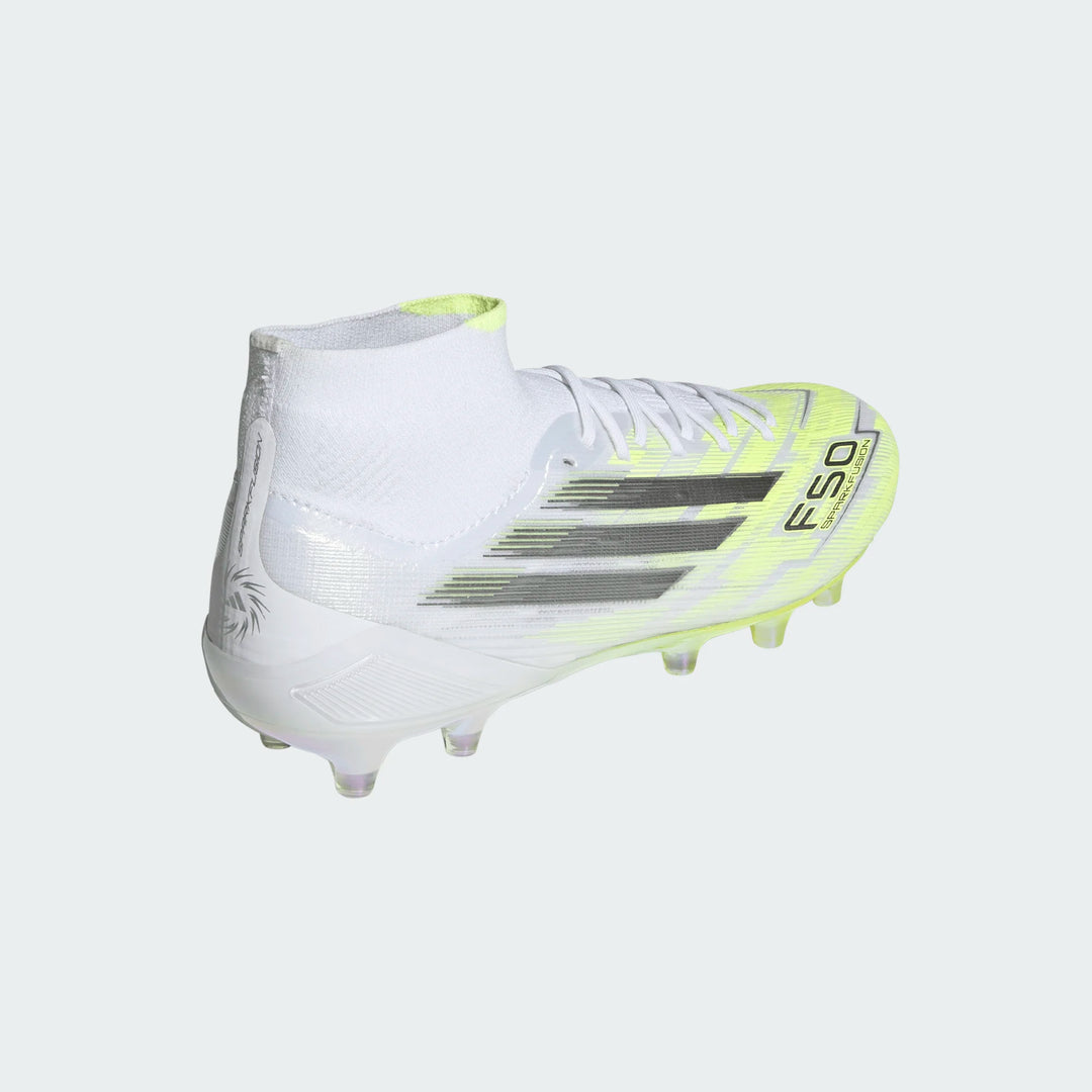 adidas F50 Sparkfusion Elite FG/AG Boots- White/Lemon- WOMENS