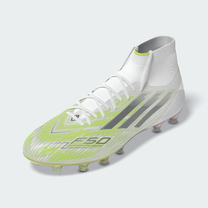 adidas F50 Sparkfusion Elite FG/AG Boots- White/Lemon- WOMENS