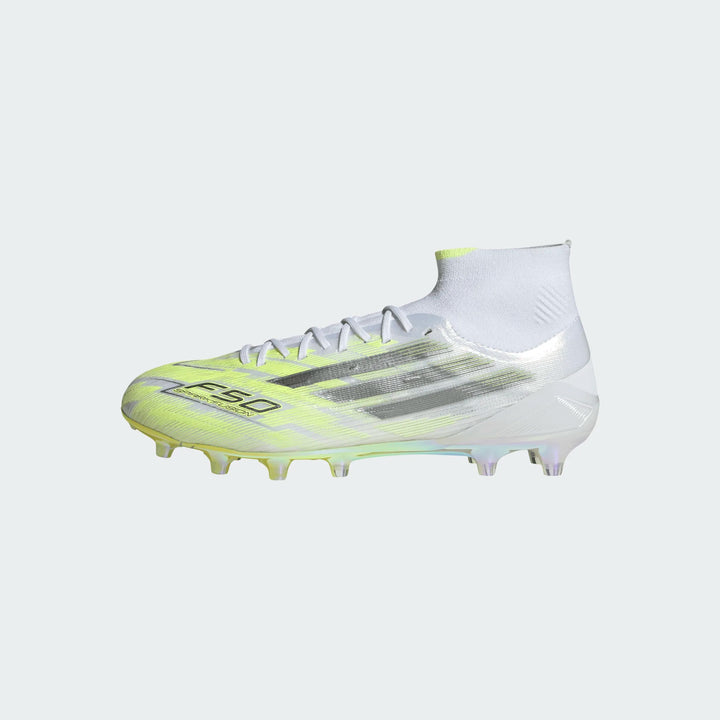 adidas F50 Sparkfusion Elite FG/AG Boots- White/Lemon- WOMENS
