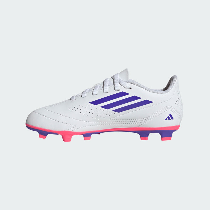adidas Deportivo III FxG Boots- White/Purple- JUNIOR