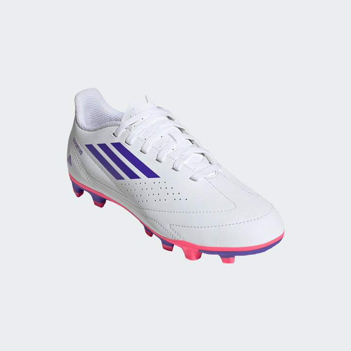 adidas Deportivo III FxG Boots- White/Purple- JUNIOR