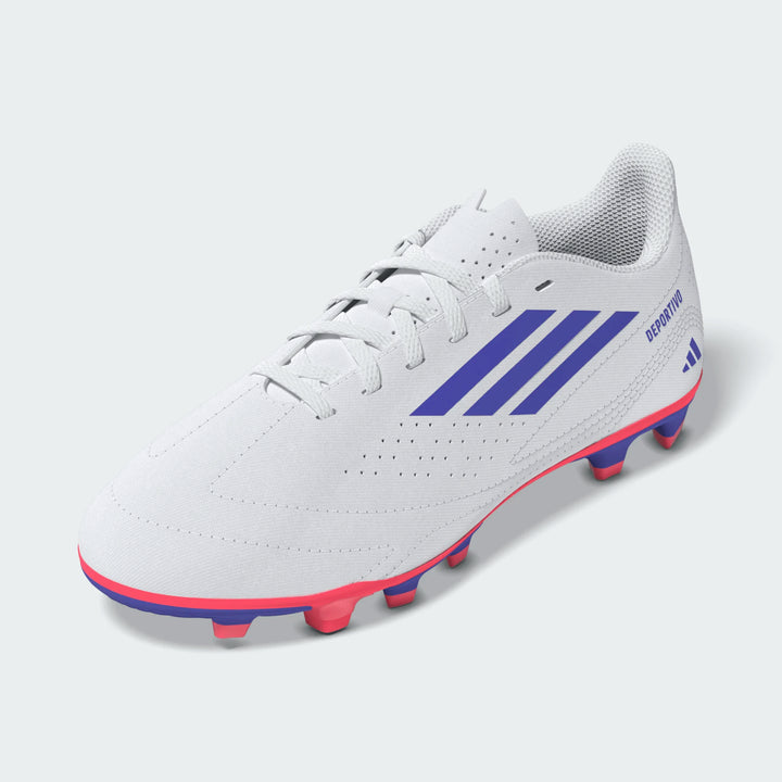 adidas Deportivo III FxG Boots- White/Purple- JUNIOR