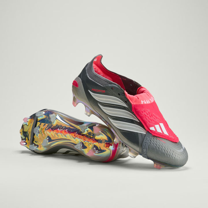 adidas Predator Elite FT FG Boots- Silver/White/Red
