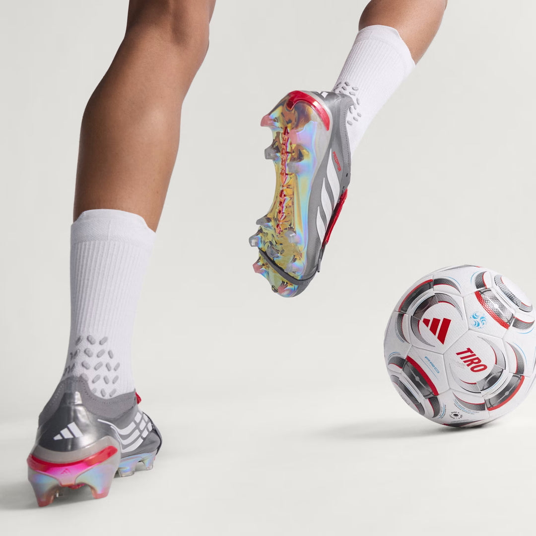 adidas Predator Elite FT FG Boots- Silver/White/Red