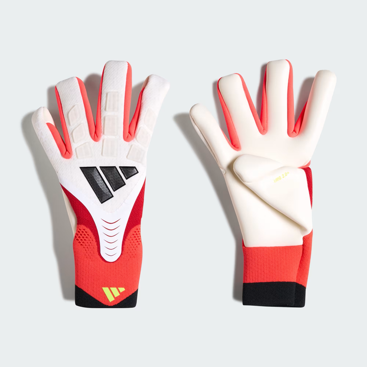 adidas Predator GL Pro Goalkeeper Gloves- White/Red/Black