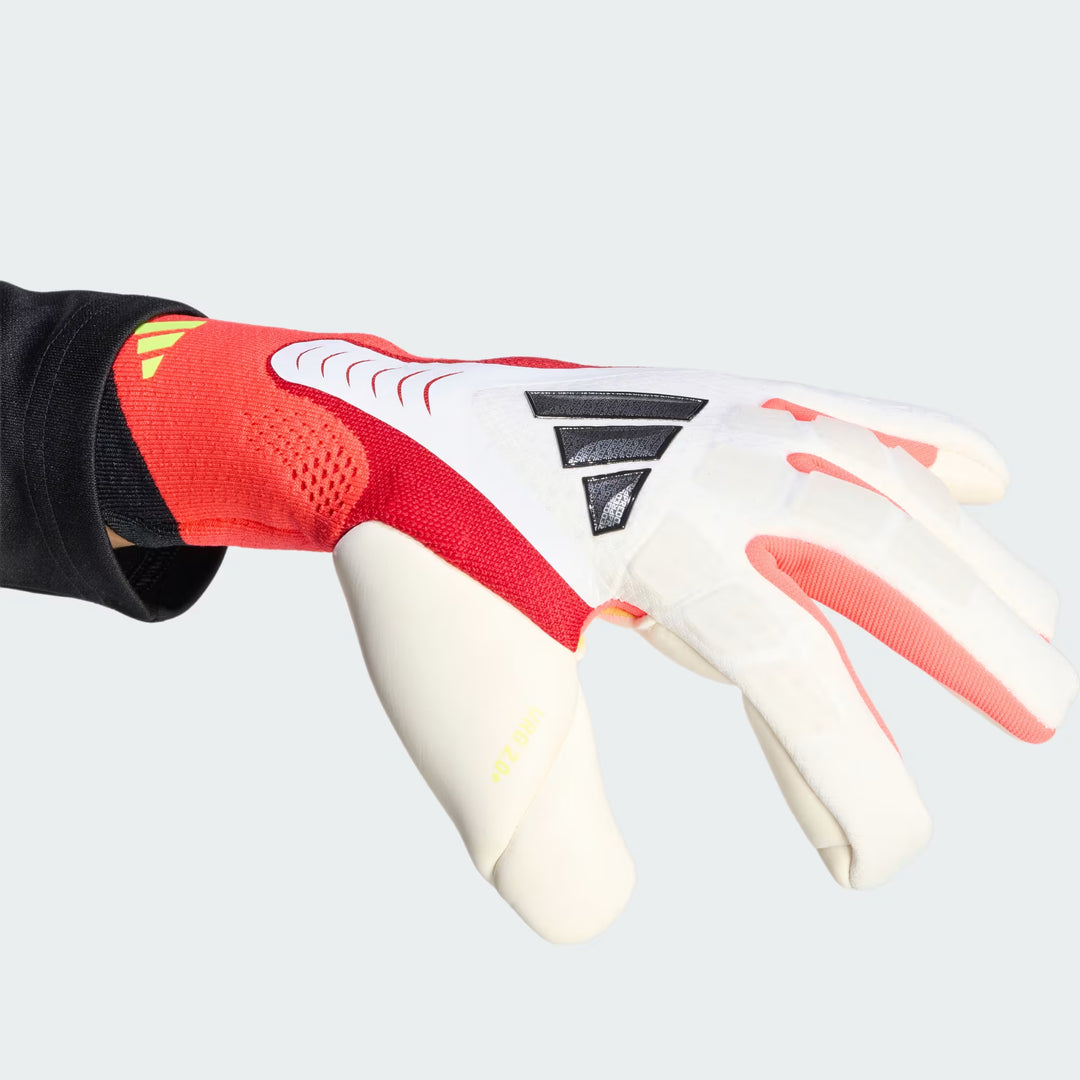 adidas Predator GL Pro Goalkeeper Gloves- White/Red/Black