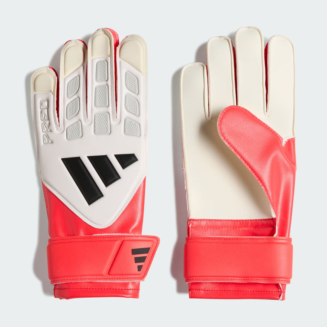 adidas Predator GL Training Goalkeeper Gloves- JUNIOR- Red/White/Black