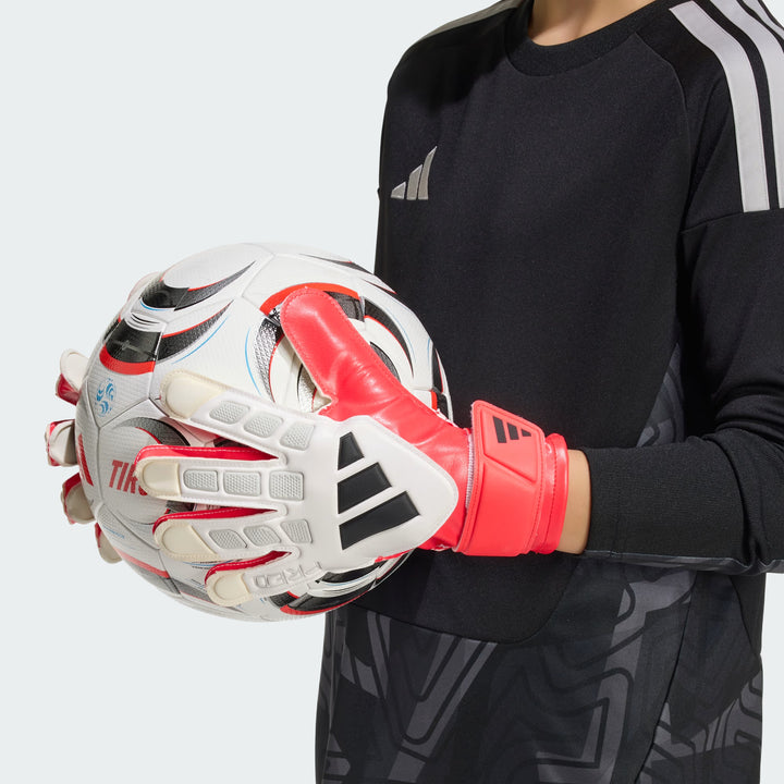 adidas Predator GL Training Goalkeeper Gloves- JUNIOR- Red/White/Black