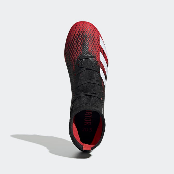 Adidas Predator 20.3 FG Boots- JUNIOR- Black/Red