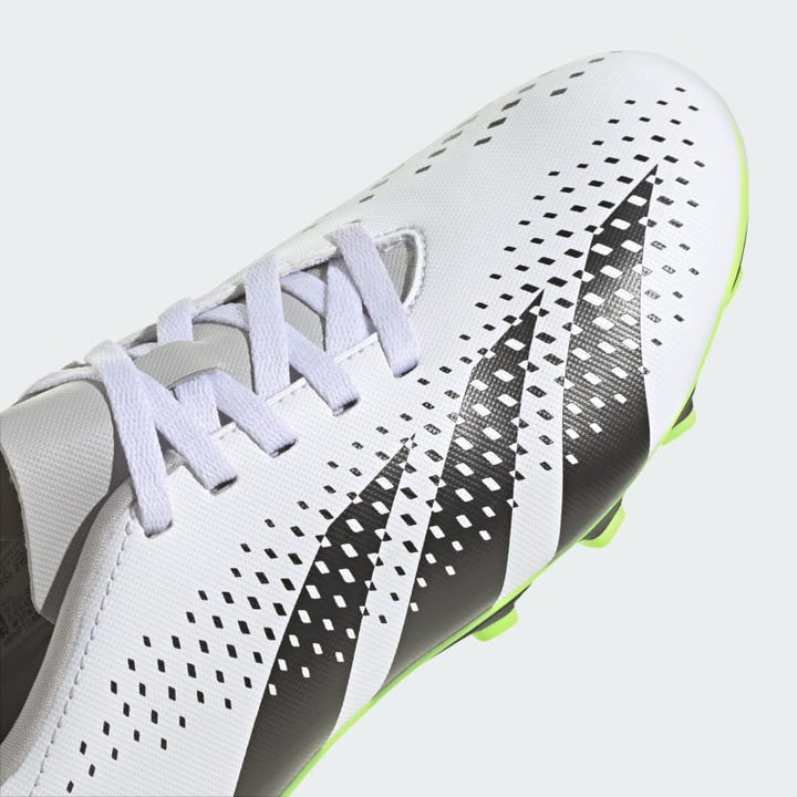 adidas Predator Accuracy .4 FxG JUNIOR Boots- White/Black/Fluro Green