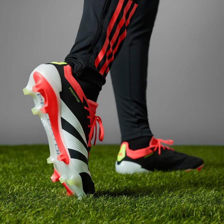 adidas Predator Elite L FG Boots- Black/White/Red