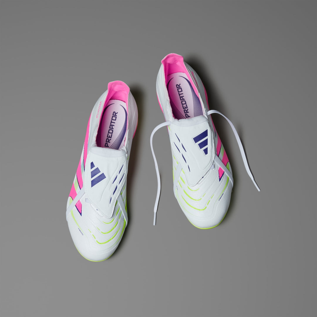adidas Predator League FG FT Boots- White/Lemon/Pink