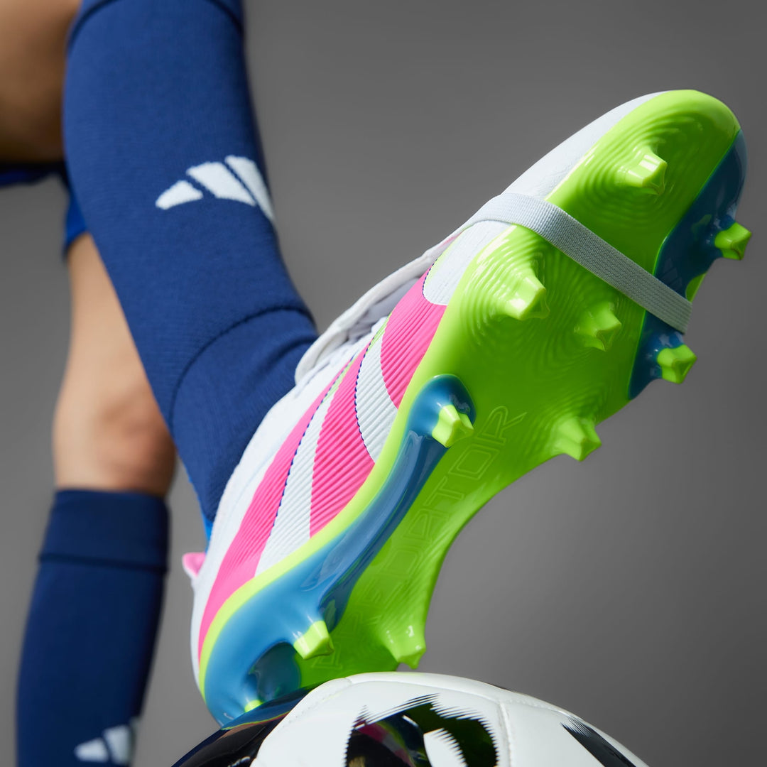 adidas Predator League FG FT Boots- White/Lemon/Pink