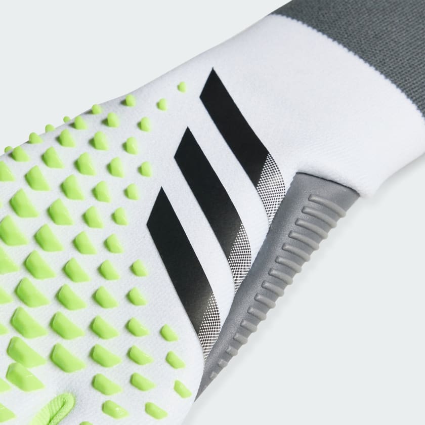 adidas Predator GL Pro Goalkeeper Gloves- White/Black/Lemon