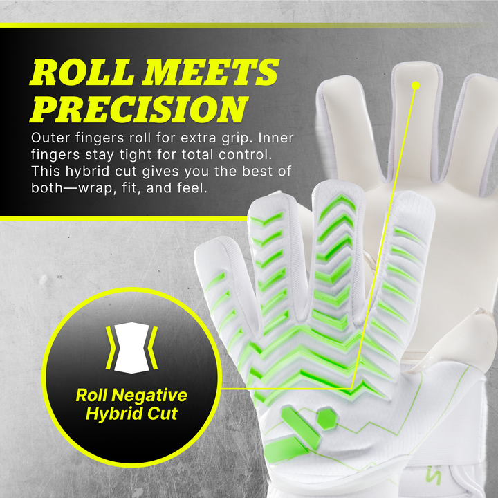 Storelli Electric Goalkeeper Gloves- White