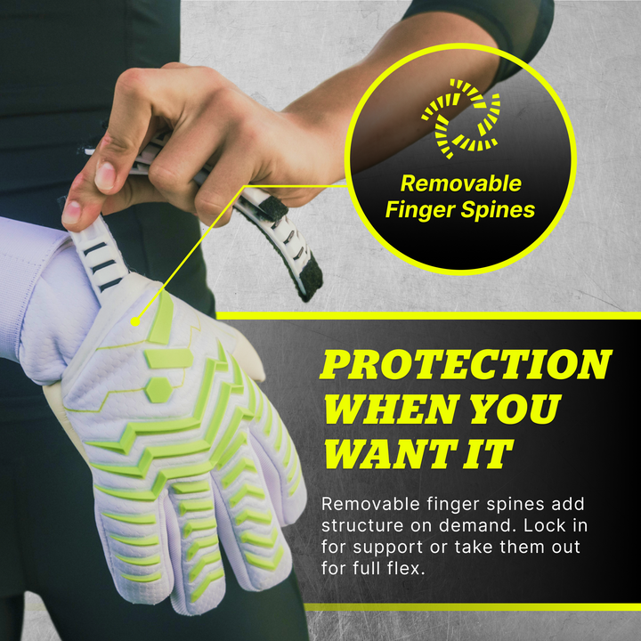 Storelli Electric Goalkeeper Gloves- White