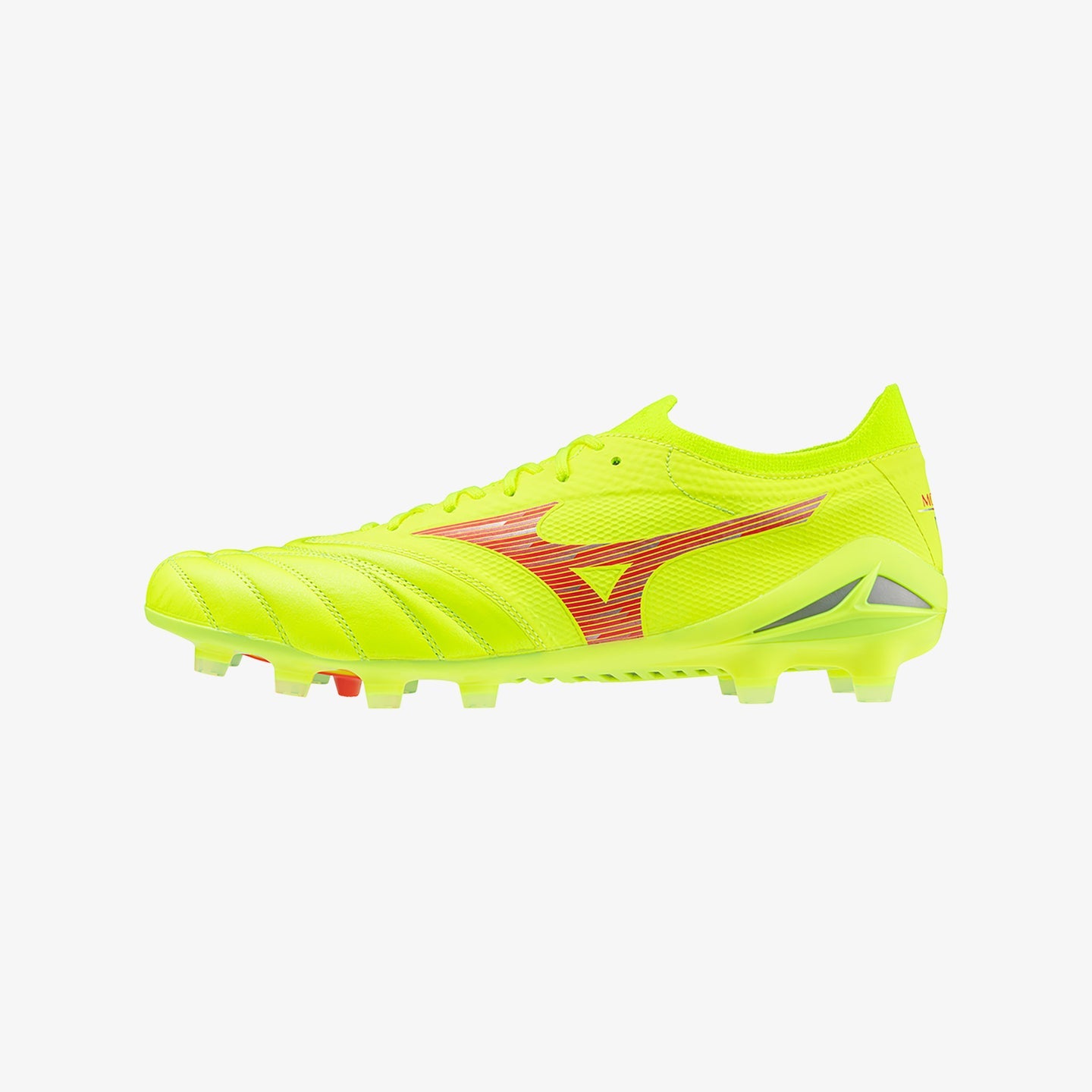 Mizuno Morelia NEO IV b Elite FG Boots Fluro Yellow Soccer Locker