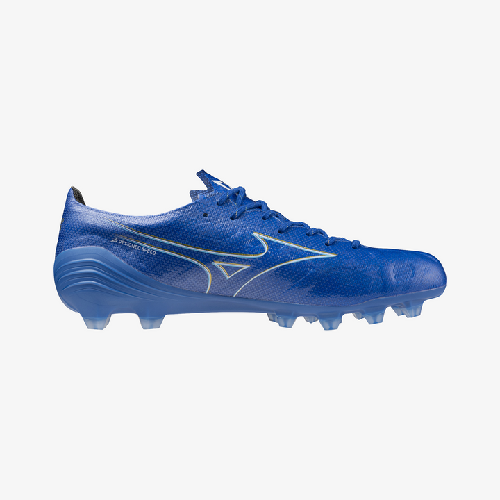 Mizuno a Elite FG Boots- Blue/White/Gold