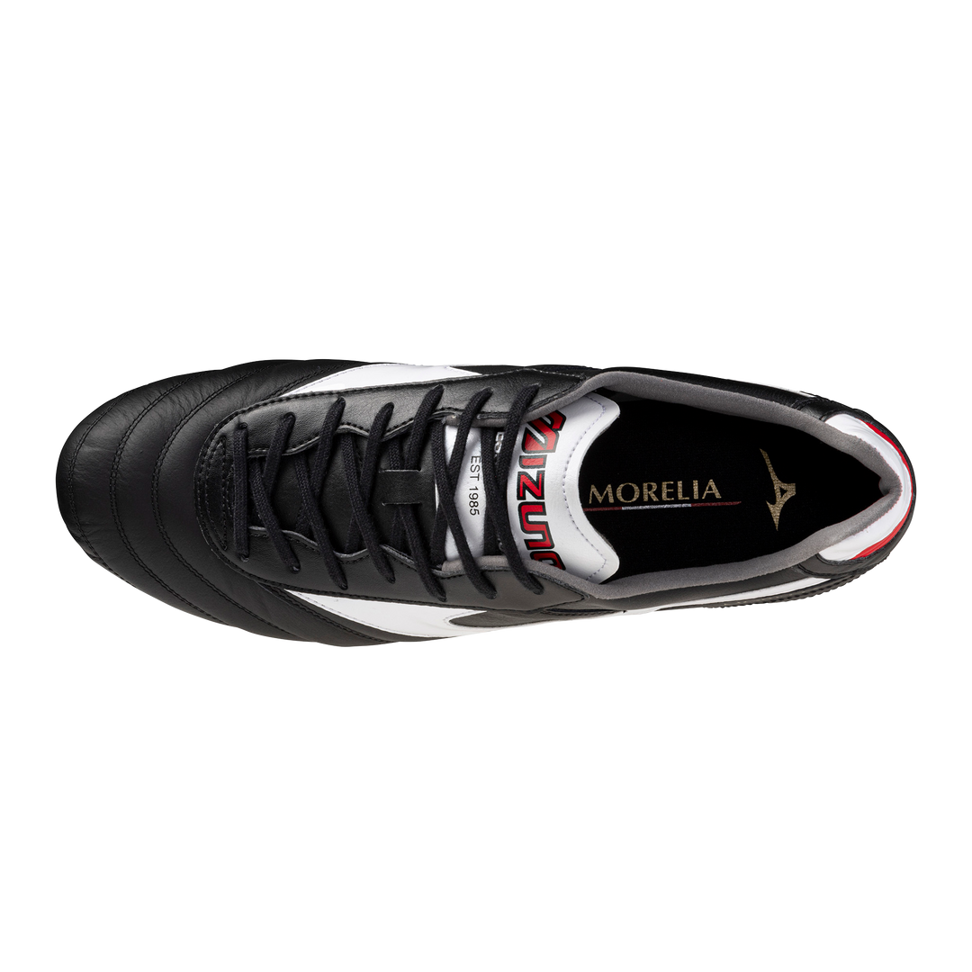 Mizuno Morelia II Elite FG Boots- Black/White/Red