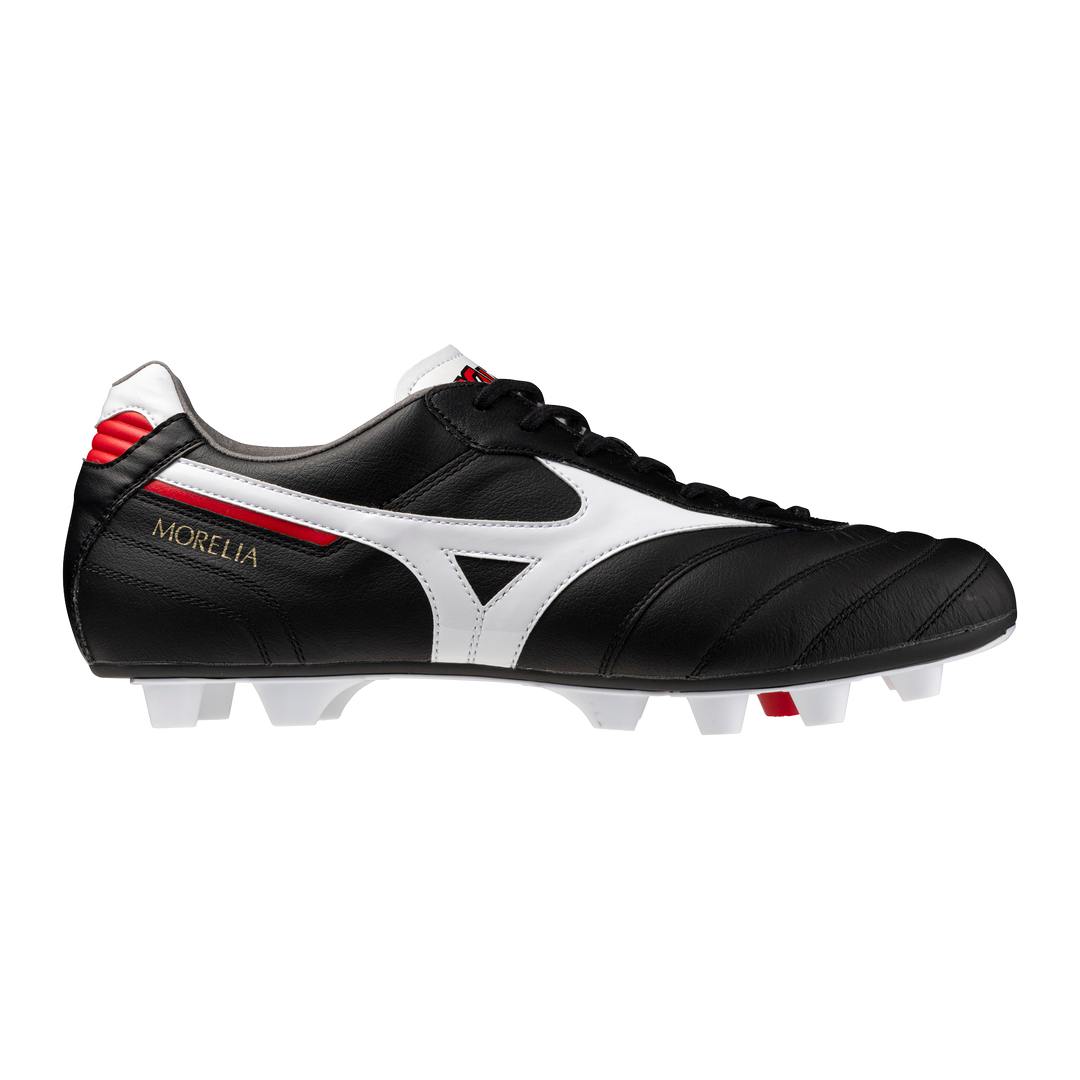 Mizuno Morelia II Elite FG Boots- Black/White/Red