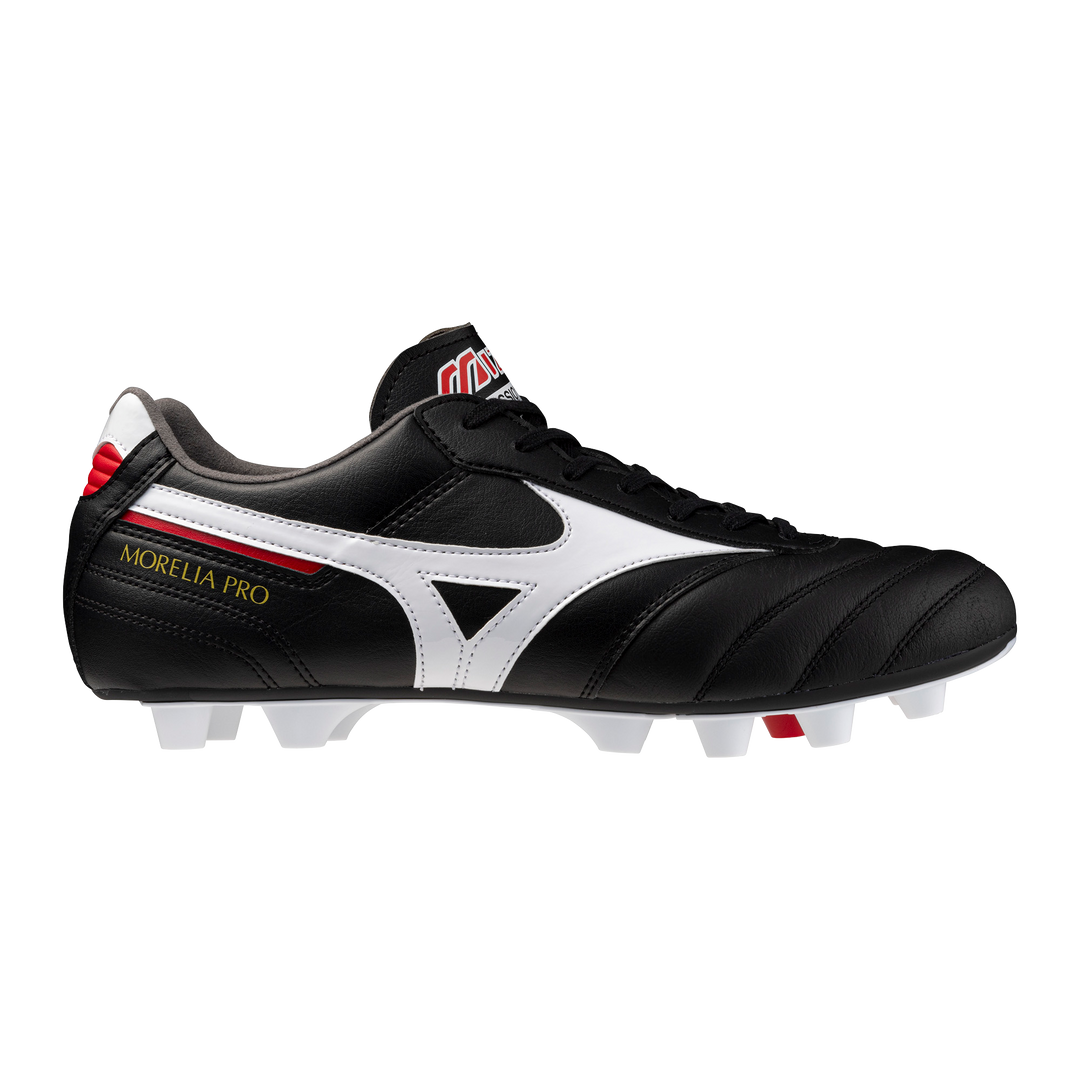 Mizuno Morelia II Pro FG Boots- Black/White/Red