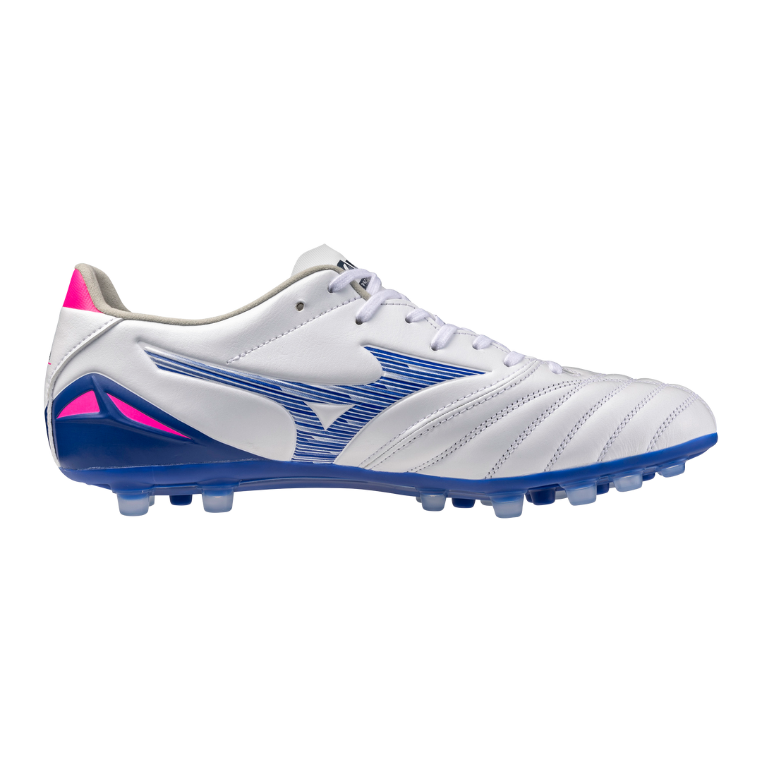 Mizuno Morelia Neo IV Pro AG Boots- White/Blue/Pink