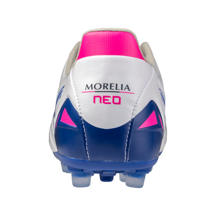Mizuno Morelia Neo IV Pro AG Boots- White/Blue/Pink