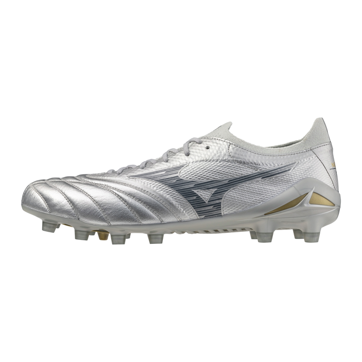 Mizuno Morelia NEO IV b Elite FG Boots- Silver/Grey