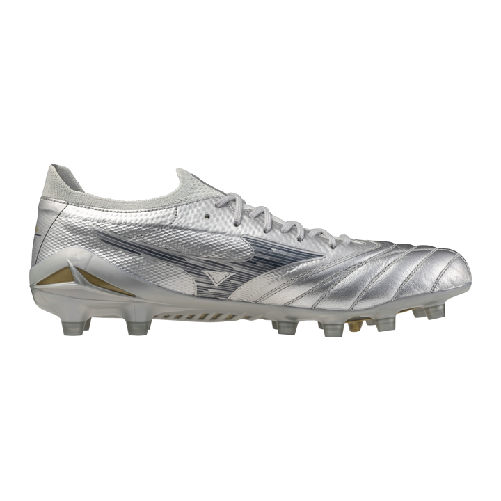 Mizuno Morelia NEO IV b Elite FG Boots- Silver/Grey