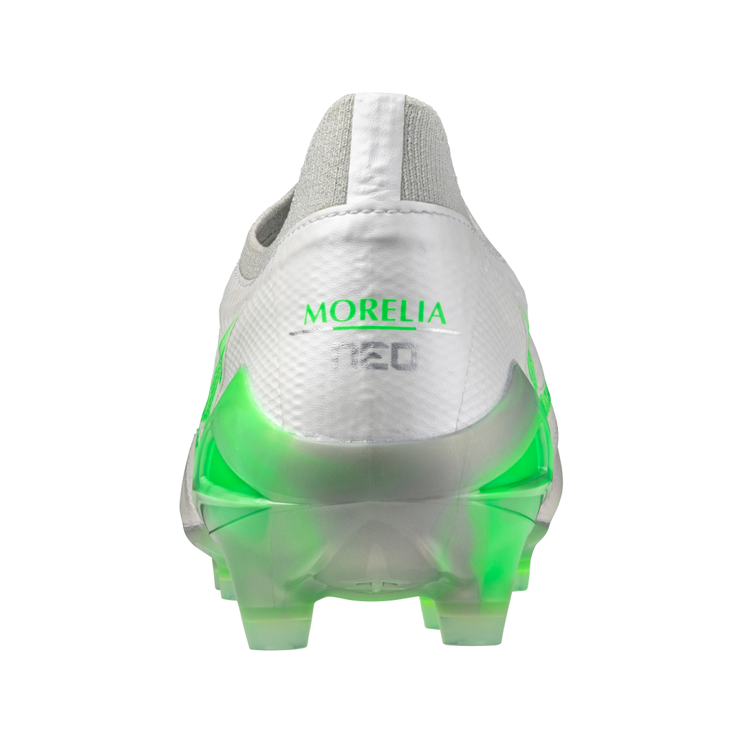 Mizuno Morelia NEO IV b Elite FG Boots- White Green Gecko