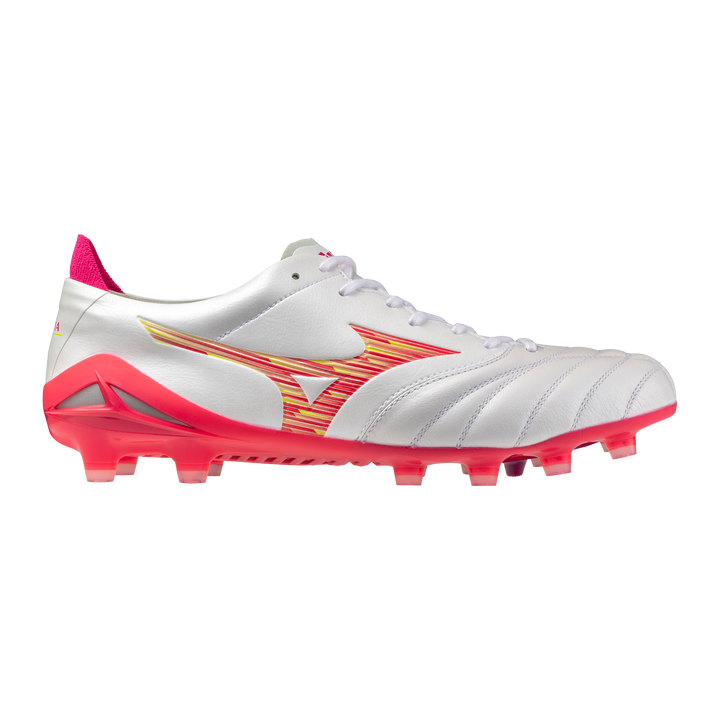 Mizuno Morelia NEO IV Elite FG Boots- White/Pink