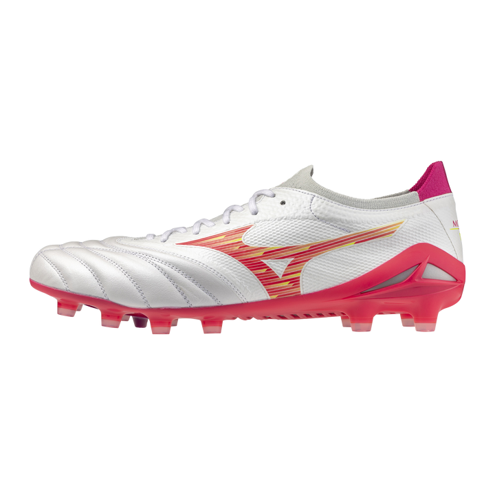 Mizuno Morelia NEO IV b Elite FG Boots- White/Pink