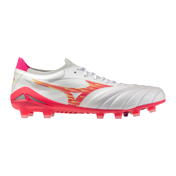 Mizuno Morelia NEO IV b Elite FG Boots- White/Pink