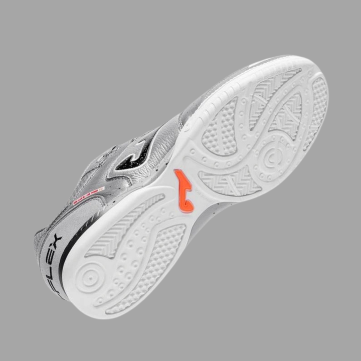 Joma Top Flex Indoor Boots- Silver/Black/White