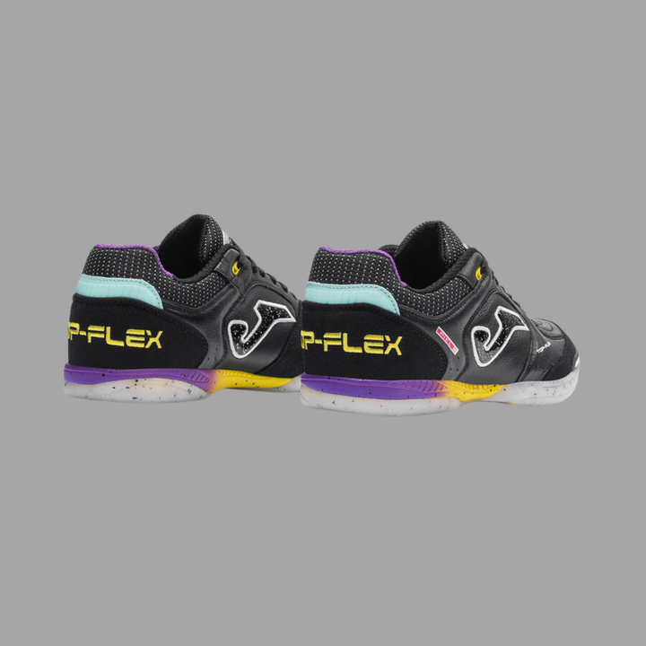 Joma Top Flex Indoor Boots- Black/Purple/Yellow