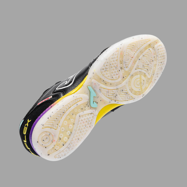 Joma Top Flex Indoor Boots- Black/Purple/Yellow