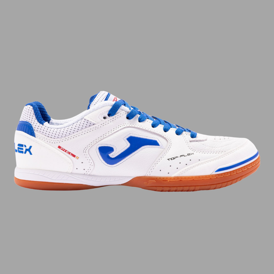 Joma Top Flex Indoor Boots- White/Royal