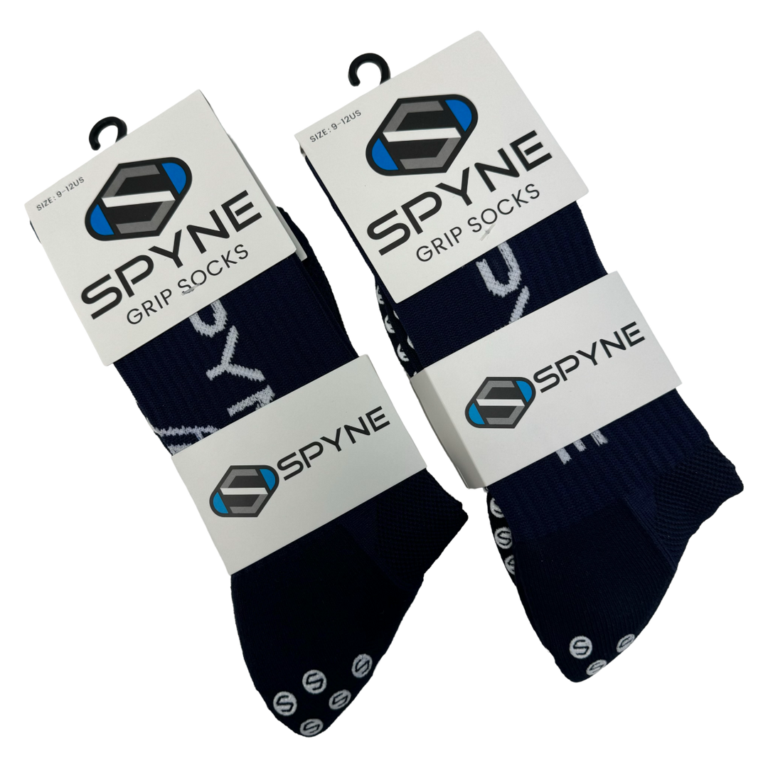 SPYNE Grip Socks- Navy