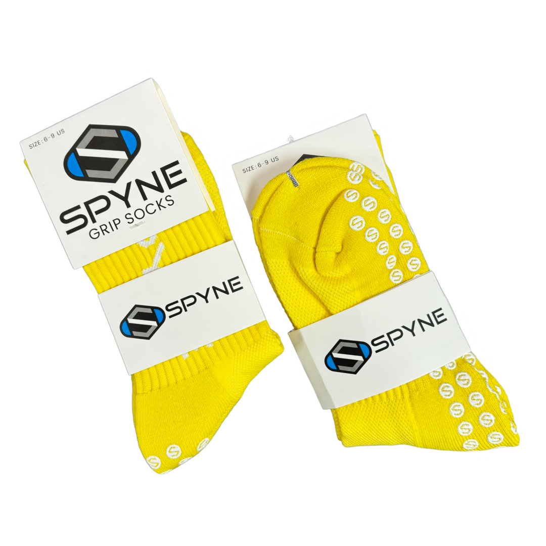 SPYNE Grip Socks- Yellow