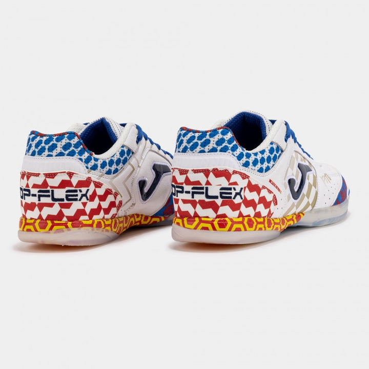 Joma Top Flex Inbdoor Boots- White/Multi 'Pito'
