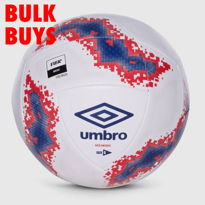 Umbro Neo Swerve Training Ball- White/Navy/Red