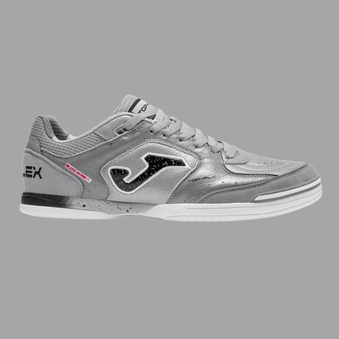 Joma Top Flex Indoor Boots- Silver/Black/White