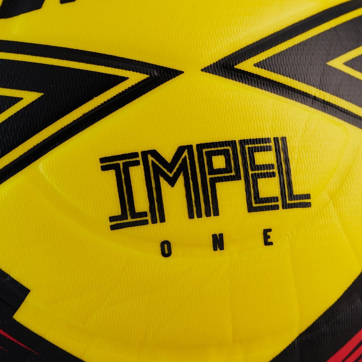Mitre Impel One Ball- Yellow/Black/Red- Size 5