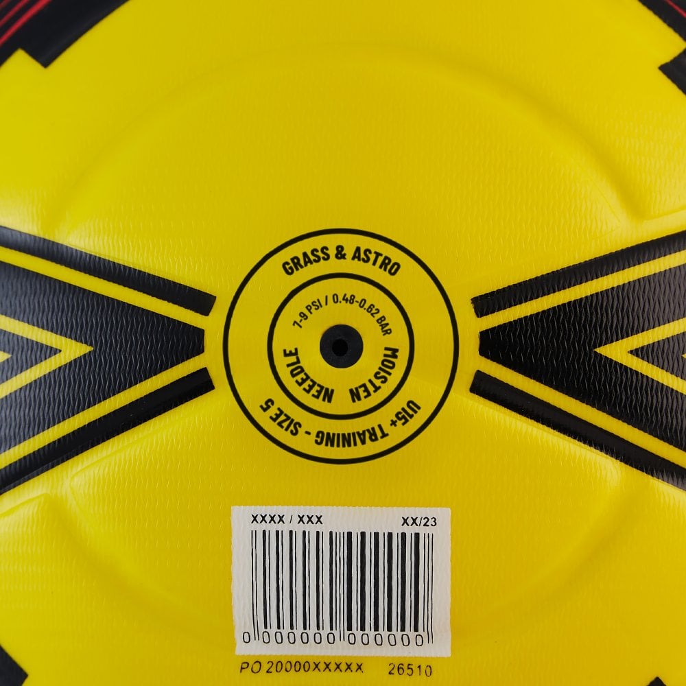Mitre Impel One Ball- Yellow/Black/Red- Size 5