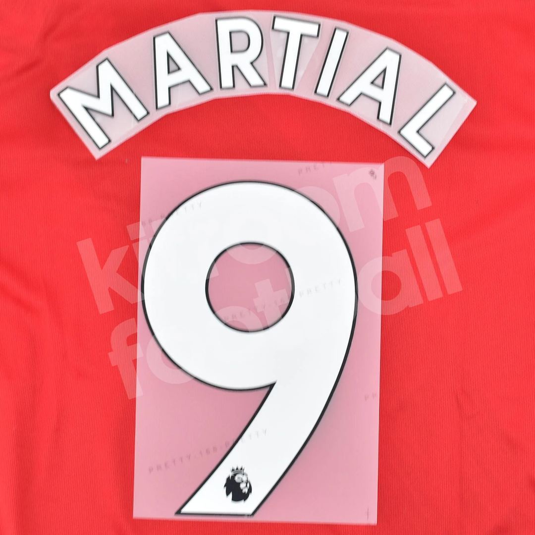 Martial 9  (Premier League) 24/25 Name & Number Set