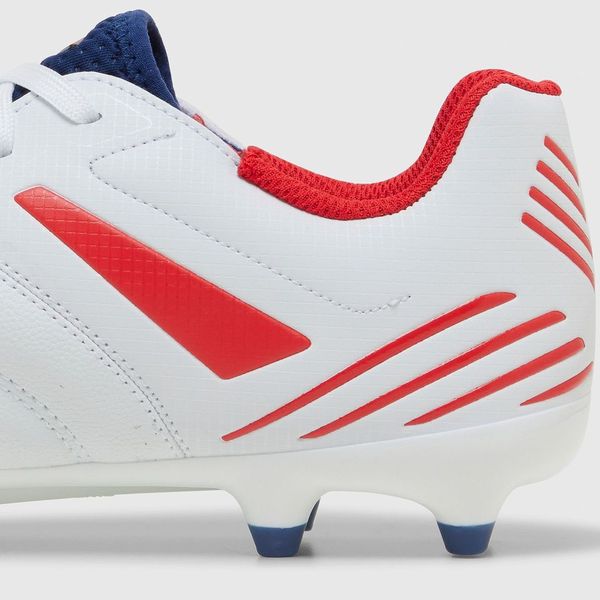 Umbro Tocco IV Club FG Boots- White/Blue/Red