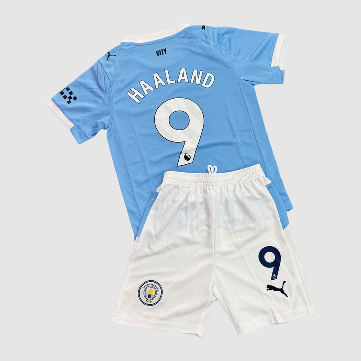 Manchester City 2025/26 (HAALAND 9) Home Replica JUNIOR Kit