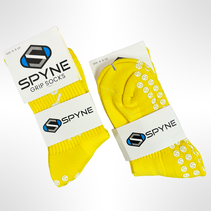 SPYNE Grip Socks- Yellow