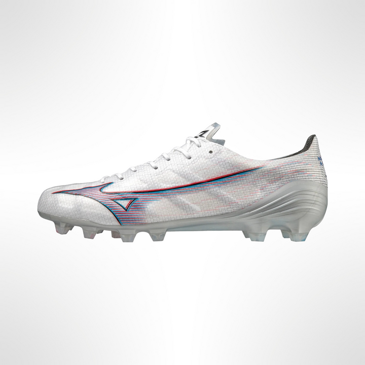 Mizuno a Elite FG Boots- White/Red/Blue