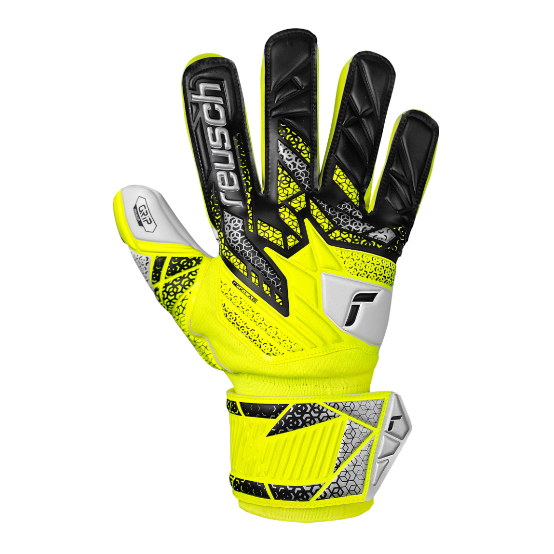 Reusch Attrakt Grip JUNIOR Goalkeeper Gloves- Yellow